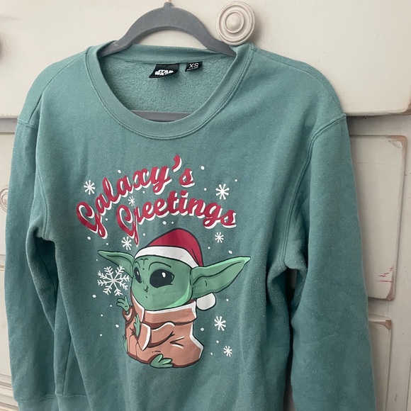 Star Wars Green Sweatshirt Casual - Picture 3 of 5